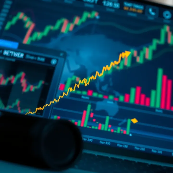 Graph illustrating risk versus reward balance in leveraged trading environments
