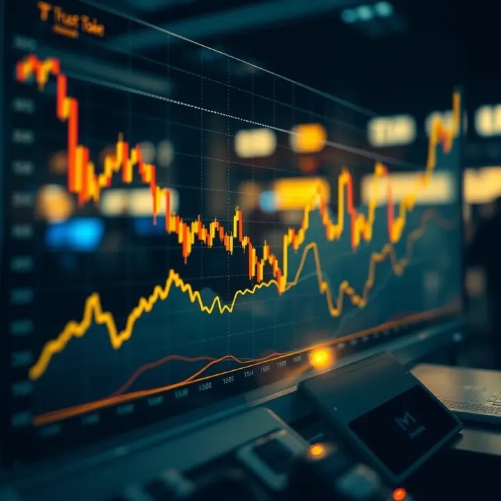 Graph illustrating Trust Wallet Token price fluctuations over recent months