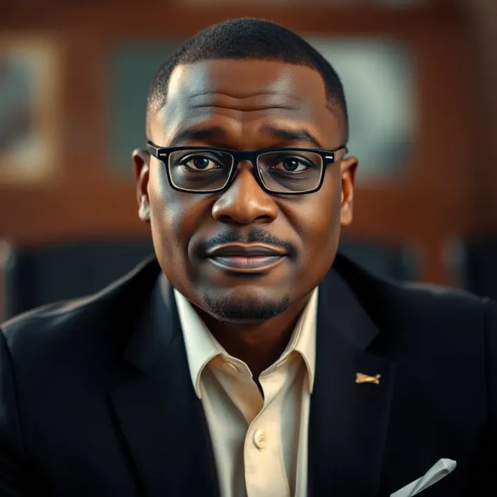 Portrait of Uche Paragon showcasing his confident and visionary demeanor