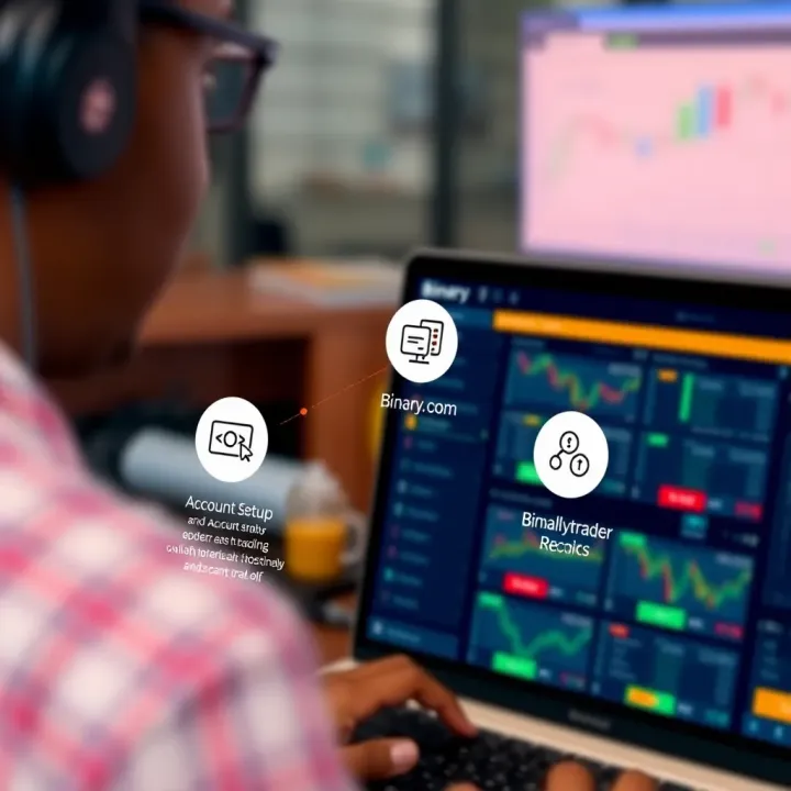 Diagram illustrating the process of account setup and regulatory considerations for Nigerian traders on Binary.com