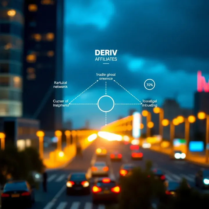 Diagram illustrating the network and earnings potential of Deriv Affiliate program for Nigerian marketers