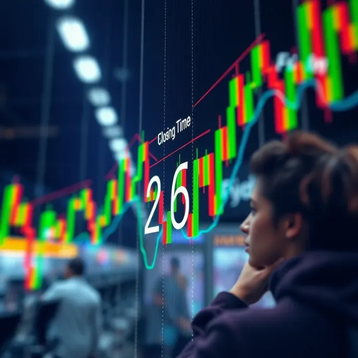 Forex Market Closing Time on Fridays for Nigerian Traders Trading chart displaying forex market activity with emphasis on closing time on Friday