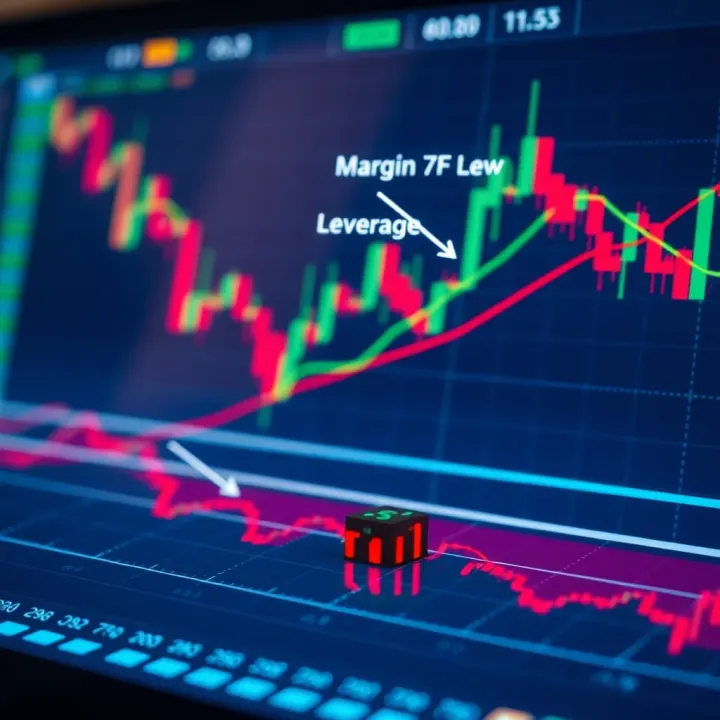 Diagram showing the relationship between margin and leverage in forex trading