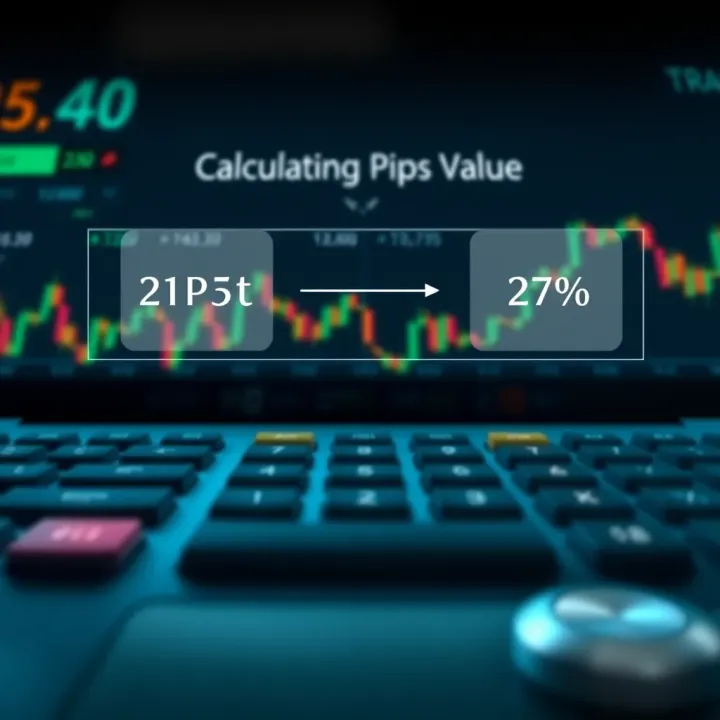 Diagram illustrating how to calculate pips value in Forex trading on Deriv platform