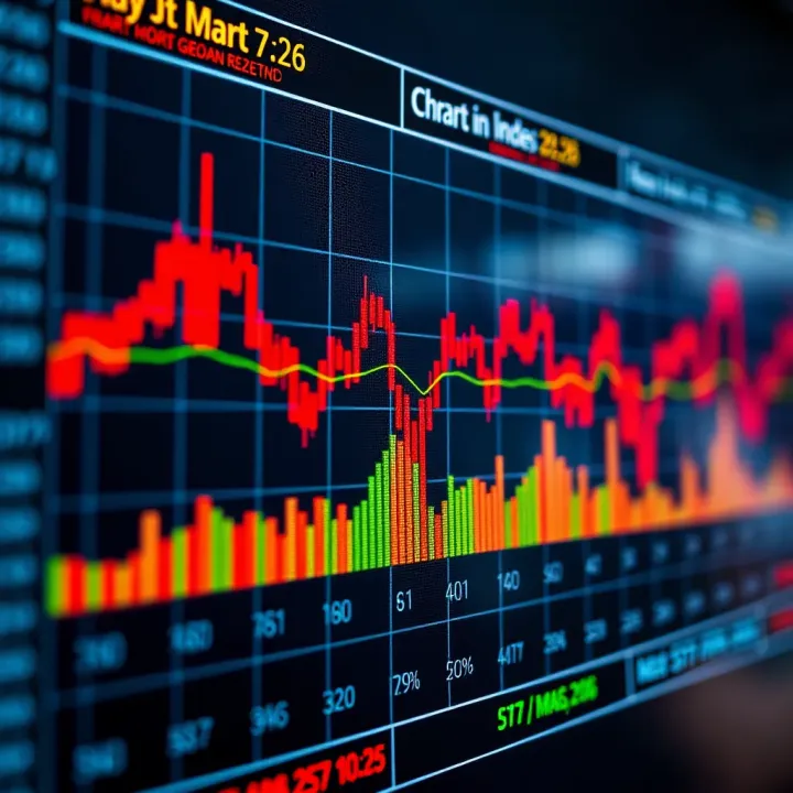Diagram illustrating synthetic indices fluctuations in financial markets