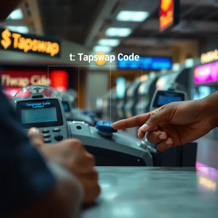Interaction of Tapswap Code with Contactless Payment Systems in Nigeria Diagram illustrating the interaction between Tapswap code and contactless payment terminals in Nigeria