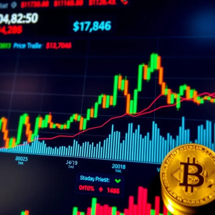 Graph showing Bitcoin price trends alongside economic indicators relevant to Nigeria