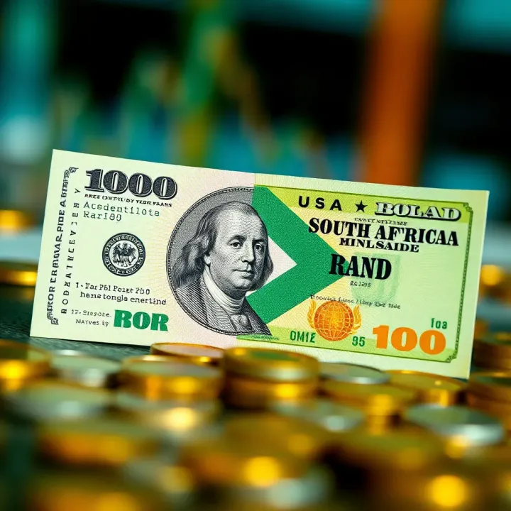Key Drivers Affecting the USD to ZAR Currency Pair Illustration of key economic and political factors influencing currency exchange between the US dollar and South African rand