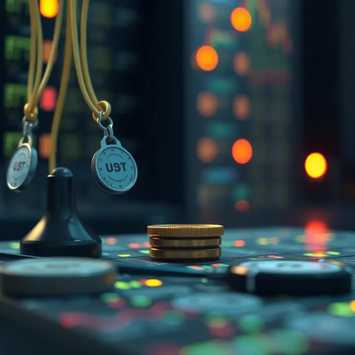 Balancing Benefits and Challenges in USDT Mining Conceptual illustration of opportunities and risks in cryptocurrency mining