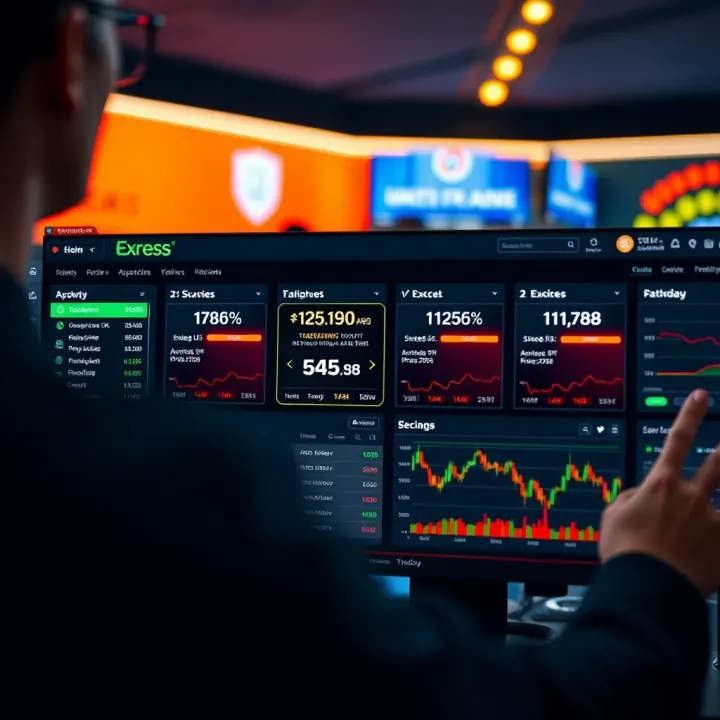 Dashboard displaying trading account details and security options on Exness platform