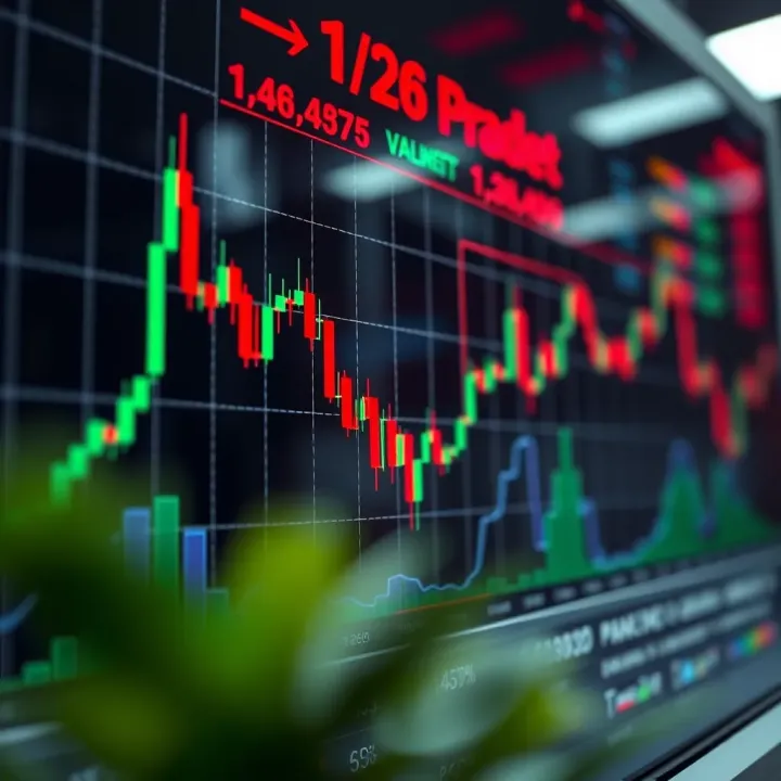 Graph depicting forex market volatility with fluctuating currency exchange rates