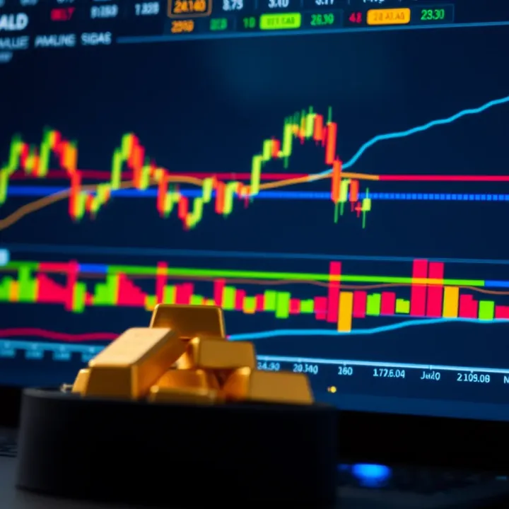 Technical Analysis and Trading Signals for Gold Analysis charts depicting technical indicators and trading signals for gold