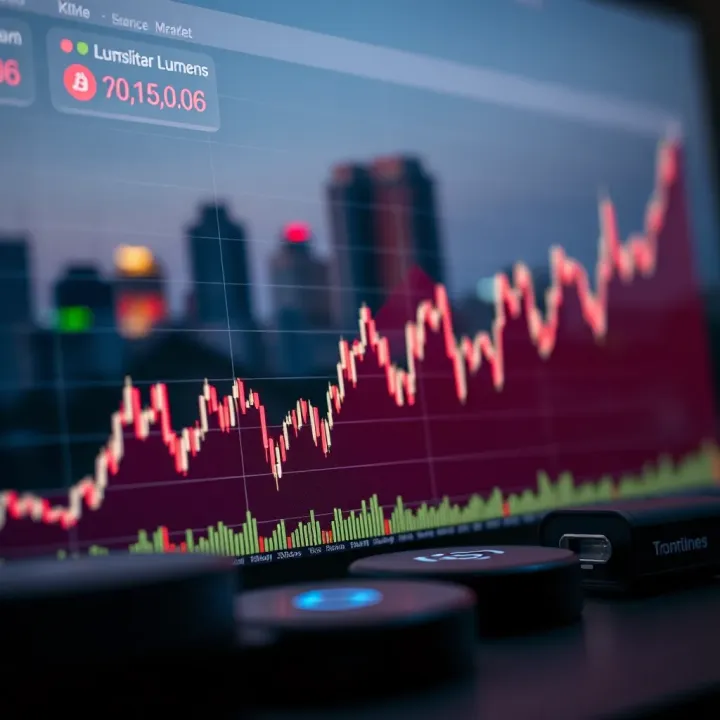 Graph showing Stellar Lumens price fluctuations and market trends in Nigeria