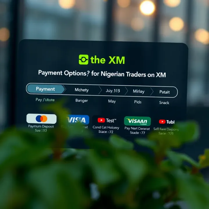 Graphic showing various payment methods available for Nigerian traders to fund XM trading accounts